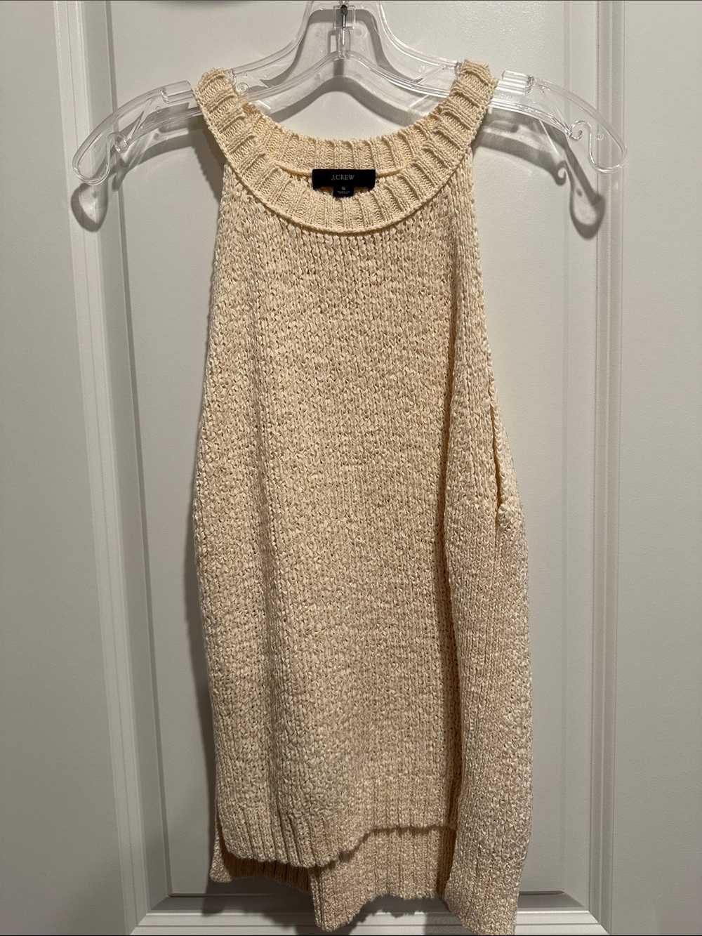 J. Crew Cream Sleeveless Knit Tank